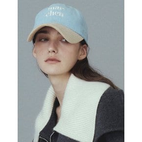 남여공용 Denim logo ball cap_3color