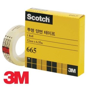 테이프 665 투명 스카치 12mm 6.35m 리버시블 x 리필_WFFFPLB