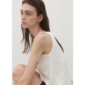 나인(Atelier Nain) (T-6930)ESSENTIAL SOLID SLEEVELESS TEE