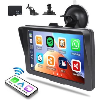  독일 카플레이 모니터 7 Inch 터치스크린 Car Radio Wireless Apple CarPlay Android Bluetooth