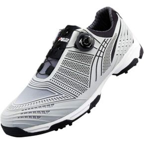 일본 데상트 남성 골프화 1829300 [PGM] Waterproof Spike Golf Shoes for Men with Racing Syst