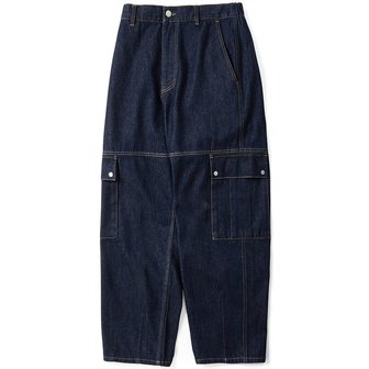 쿨트 Washed cargo denim pants Indigo