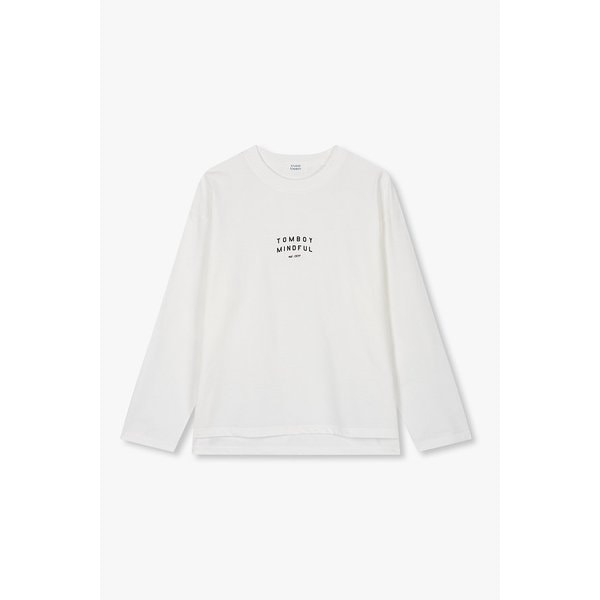 레터링프린트 롱슬리브 티셔츠 9196122111001