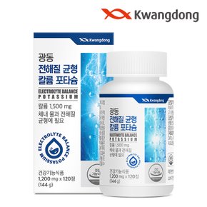 [공식] 광동 전해질 균형 칼륨 포타슘 1500mg 120정 4박스 / 수분 밸런스 POTASSIUM