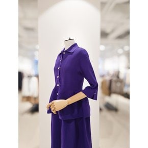 [파주점] [더아이잗컬렉션]진주 버튼 피케 니트 가디건 CR5A1CD331