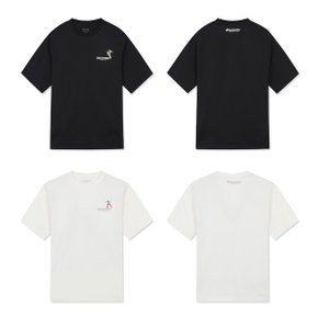 [23S/S] 디스커버리 DXRS6O033 소냐리 스포츠 스몰그래픽 반팔티셔츠 남여 공용 커플 티셔츠