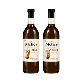 메가커피 CJ메티에 흑당 시럽 750ml 2개세트