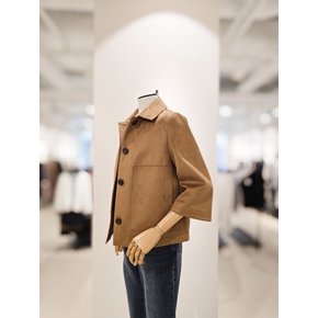 [파주점] [더아이잗컬렉션]인조 스웨이드 스탠드업 버튼 자켓 CSRBLT081