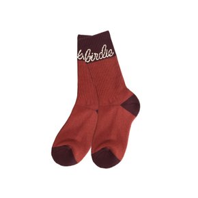 LOGO PLAY SPORTS SOCKS 미들 스포츠 삭스 BURGUNDY