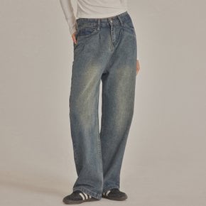 TWO TUCK WIDE LEG JEANS_T423DE404(VW)