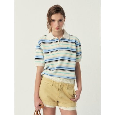 grove (그로브) 25SS CARELL STRIPE PIQUE SHIRT (IVORY)
