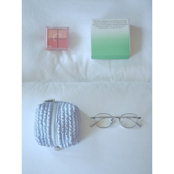 Wrinkle Pomi Pouch - Sky Blue