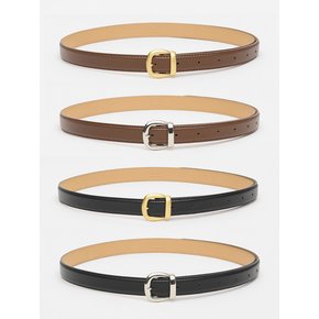 Solid Classic Leather Belt_4colors