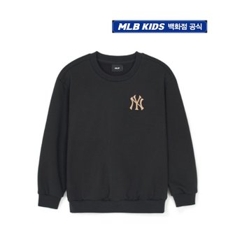 MLB키즈 24년 FW 다이아 모노그램 아플리케 빅럭스 맨투맨 뉴욕양키스7AMTMD244-50BKS