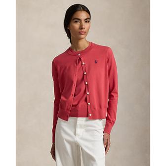 폴로 랄프 로렌 여성 코튼 크루넥 카디건(WMPOSWENDW20533600)