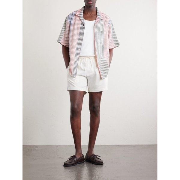 올비아 스트레이트 코튼 드로우스트링 쇼츠 46376663163099422