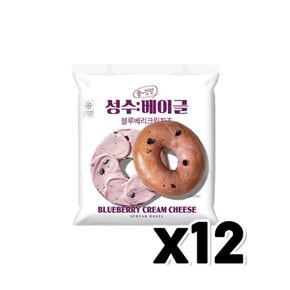 성수베이글 블루베리크림치즈 베이커리간식 150g x 12개