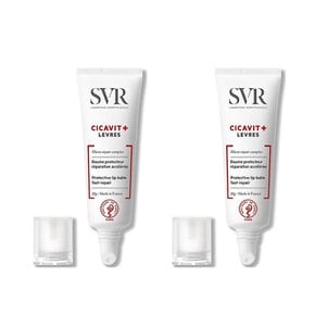 SVR 시카빗+ 페스트 리페어 립 밤 Cicavit+ Fast-Repair Lip Balm 10g 2개