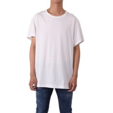 남여공용 반팔 박스티 HH_T02_077 화이트 Round Neck T-shirt