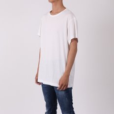 남여공용 반팔 박스티 HH_T02_077 화이트 Round Neck T-shirt