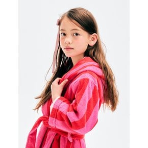 테리 키즈 로브 Terry Kids Robe Pink Red