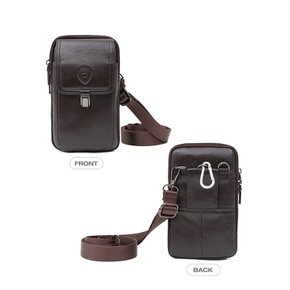 크로스백 가죽가방 미니백 캐주얼 남성 12x19x6cm