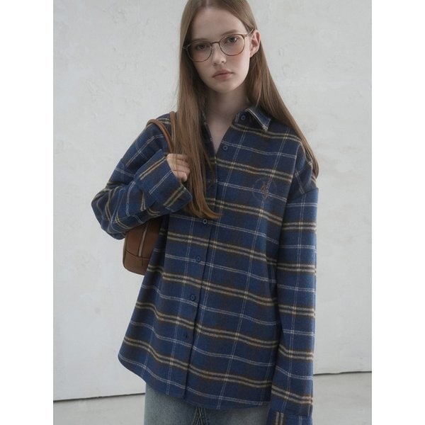 Hiver Check Shirt BLUE