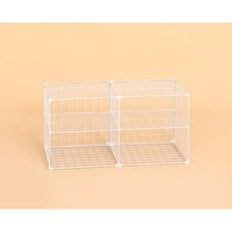 트렌디 바둑판 철제 수납 2x2 옷장 선반(75cm 2색) 트롤리 정리대 진열 다용도 사이드