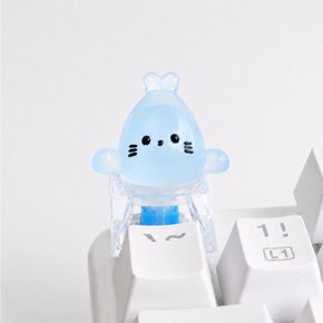 키캡 야광 아기물범 고개쏙 포인트 커스텀 기계식 키보드 꾸미기 키캡놀이 클릭커 DIY