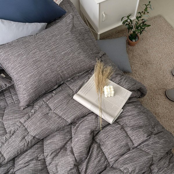 더블리 미드나잇 마이크로 차렵이불 Q 베개세트