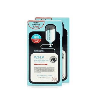 메디힐 W.H.P 미백 수분 블랙 마스크팩 EX 25g 2BOX (20개)