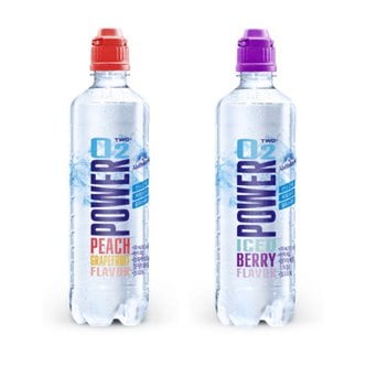  파워오투 복숭아자몽 500ml 6페트 + 아이스베리 500ml 6페트 / 총 12페트