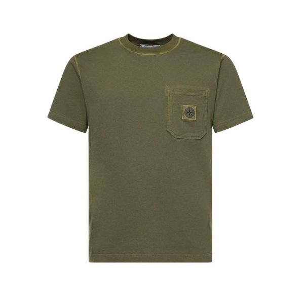 26SS 스톤 아일랜드 반팔 티셔츠 L1S152100032S0057V015G MILITARY GREEN DOM