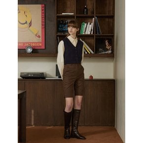 Tago slim bermuda pants - brown