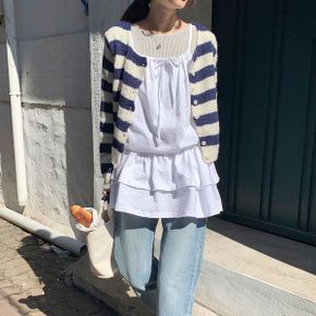 비비티 프릴 리본 뷔스티에 나시 원피스  2color _P392681134