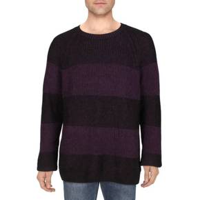 3981470 INC Mens Ribbed Pullover Crewneck Sweater