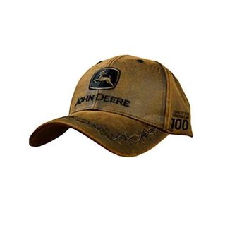  미국 존디어 야구모자 볼캡 John Deere 100 Year Anniversary Oilskin Look Patch Casual Cap 브