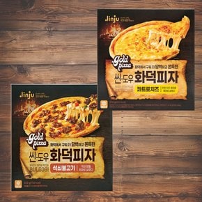 진주햄 씬도우 화덕피자 석쇠불고기 322g+콰트로치즈 270g 2판 1세트