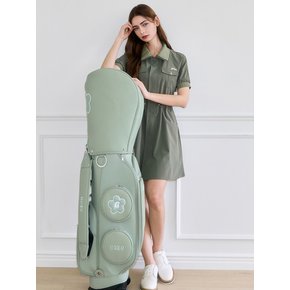 포켓 레인코트 원피스 카키