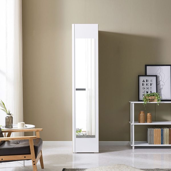 [동서가구] 키큰 400 댐퍼경첩 이불장 거울 수납 옷장 DF921927