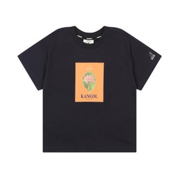 캉골키즈 NYBG 보타니컬 그래픽 티셔츠  QB 0420 다크 네이비