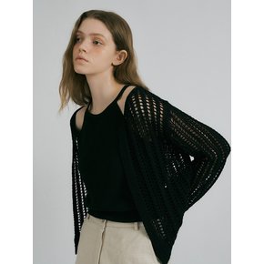 SUMMER NET CARDIGAN (BLACK)