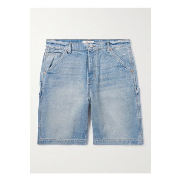 체리 로스앤젤레스 스트레이트 데님 쇼츠 블루 46376663162841913