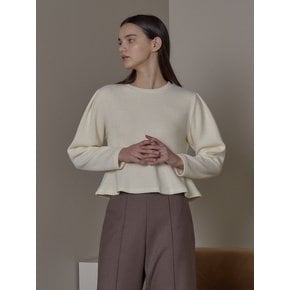 Peplum Pullover_ivory