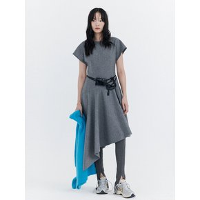 Raw-cut Wool Dress_Grey