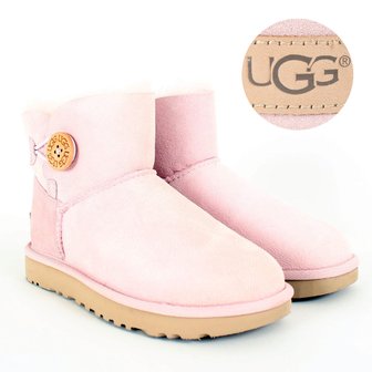 UGG 어그 미니 베일리 버튼 II 여성 부츠 1016422 시쉘 핑크 UGG MINI BAILEY BUTTON II