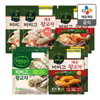 CJ제일제당 [본사배송] 비비고 매운왕교자 385g X2개 +왕교자 455g X2개 +새우왕교자 315g X2개 +김치왕교자 420g X2개