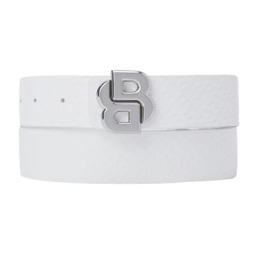 BOSS GOLF 더블 B 모노그램 벨트 MAN White