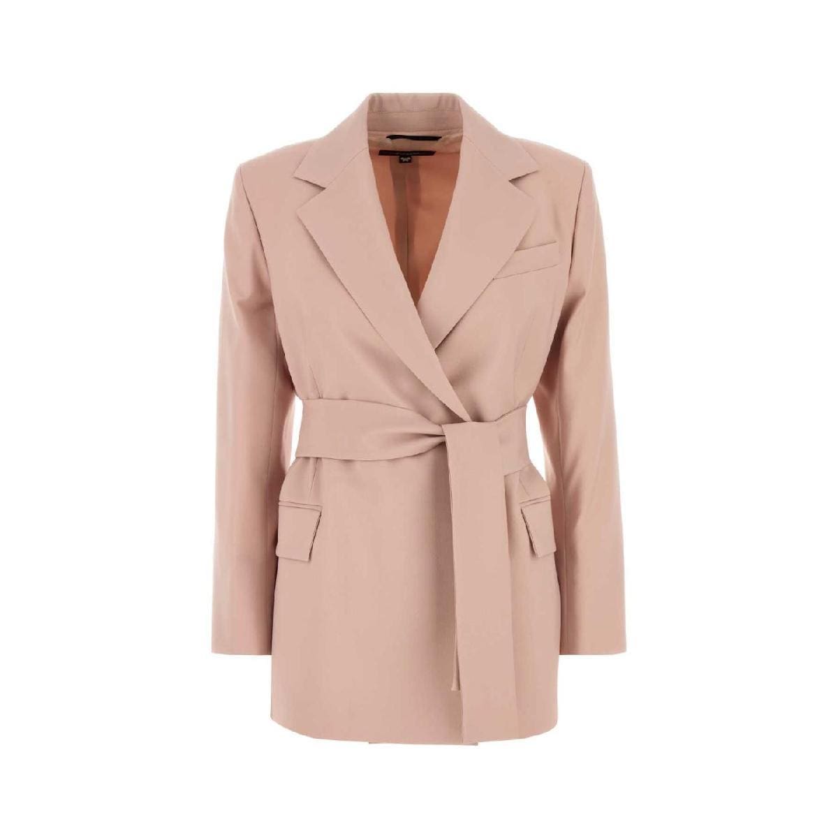 WEEKEND Powder pink wool Teso blazer 2525046031600 004 PINK