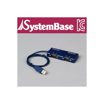 엠지솔루션 [Multi-2/USB RS232] SystemBase(시스템베이스) 2포트 USB 시리얼통신 어댑터, RS232 컨버터
